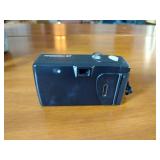 Canon AE-1 camera; Minolta Freedom GT; Hawkey Instamatic; Voigtlander Bessamatic 35mm SLR.