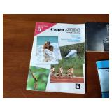 Canon AE-1 camera; Minolta Freedom GT; Hawkey Instamatic; Voigtlander Bessamatic 35mm SLR.