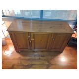 3 Early American style wood cabinets