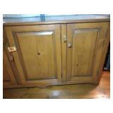 3 Early American style wood cabinets