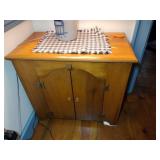 3 Early American style wood cabinets