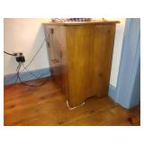 3 Early American style wood cabinets