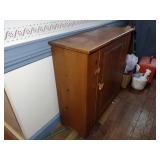 3 Early American style wood cabinets