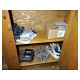 3 Early American style wood cabinets