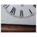 3 vintage wall clocks: New England Pendulum; Primitive wood w Ansonia ATM-700-R; Arts & Craft painted