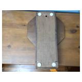 3 vintage wall clocks: New England Pendulum; Primitive wood w Ansonia ATM-700-R; Arts & Craft painted