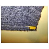 Handmade Navy blue, gray, and white star wall hanging quilt 44” x 46”