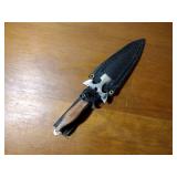 Folding knife staglon handle metal tipped sheath, fixed blade staglon handle, FURY Mini Throwing Set