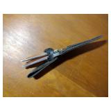 Folding knife staglon handle metal tipped sheath, fixed blade staglon handle, FURY Mini Throwing Set