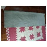 Star quilt with checkerboard edge 81” x 83