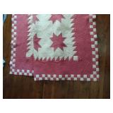 Star quilt with checkerboard edge 81” x 83