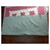 Star quilt with checkerboard edge 81” x 83