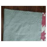 Star quilt with checkerboard edge 81” x 83
