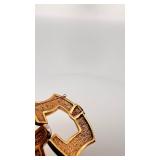 4-Link 14K Gold Bracelet.  About 8” long x 2 ¼” tall.  Approximately  36 grams. Marked Italy