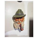 Vintage Bossons chalkware heads wall decor