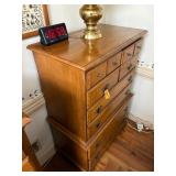 2 matching Early American style high dressers H 50” x L 33 ½” x W 19”