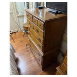 2 matching Early American style high dressers H 50” x L 33 ½” x W 19”