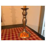 Web pewter weighted candle holders and Colonial hammered pewter by Boardman