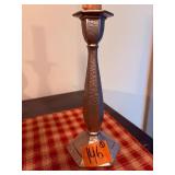 Web pewter weighted candle holders and Colonial hammered pewter by Boardman