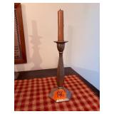 Web pewter weighted candle holders and Colonial hammered pewter by Boardman