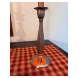 Web pewter weighted candle holders and Colonial hammered pewter by Boardman