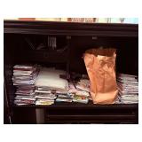 2-door Black Storage Hideaway Desk. H 56” x L 46” x D 24”