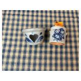 8 Rowe Pottery Works Salt glazed pieces