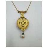 5 vintage necklaces & one brooch