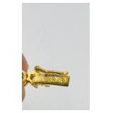 Sterling silver gold-tone necklace with cross pendant 18 ½” l, 2 tennis bracelets