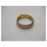 Italian Milor Flexible Sterling Silver 925 two-tone Cocktail Bracelet