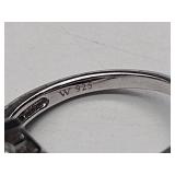 (3) .925 sterling silver rings, marks include Jose Hess CZ 925