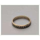 2 gold bands, not sure what purity the metal is.