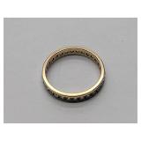 2 gold bands, not sure what purity the metal is.