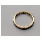 2 gold bands, not sure what purity the metal is.