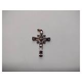 (3) .925/sterling silver necklace cross charms