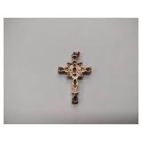 (3) .925/sterling silver necklace cross charms