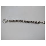 .925/sterling silver toggle bracelet, 2 pierced earrings, 3 rings