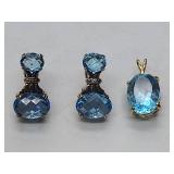 1 set of STS earrings from Thailand and necklace pendant