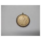 Possibly rare gold colored 1879 Morgan silver dollar