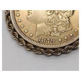 Possibly rare gold colored 1879 Morgan silver dollar