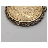 Possibly rare gold colored 1879 Morgan silver dollar