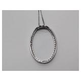 .925/sterling silver diamond necklace