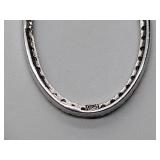 .925/sterling silver diamond necklace