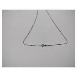 .925/sterling silver diamond necklace