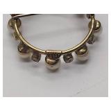 14k cross necklace in box, diamond tie tack, 14k gold necklace, 12k gold filled broach with pearls