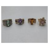 4 .925/sterling silver rings