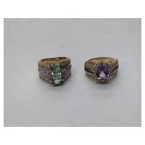 4 .925/sterling silver rings