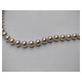 3 pearl necklaces. 29”, 24”, and 19” 