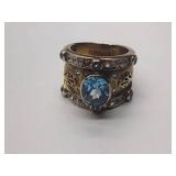 4 .925 rings with colored stones or pearls