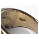 4 .925 rings with colored stones or pearls